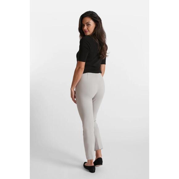 PEACE of CLOTH Womens Size 4 BLACK Slim Fit Ankle Trouser Pant Minimalist - Picture 2 of 5